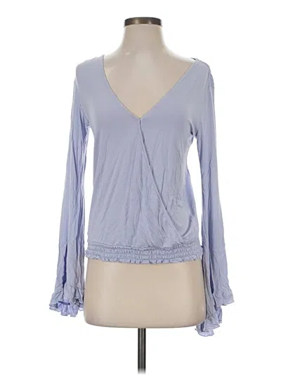 Pre-owned American Eagle Outfitters Long Sleeve T-shirt In Blue