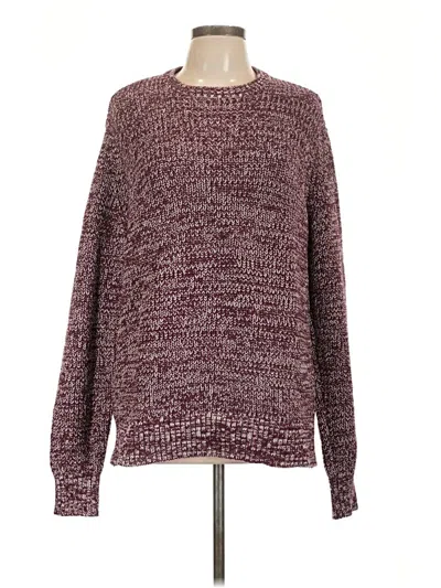 Pre-owned American Eagle Outfitters Long Sleeve T-shirt In Burgundy