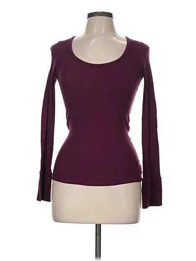 Pre-owned American Eagle Outfitters Long Sleeve T-shirt In Burgundy