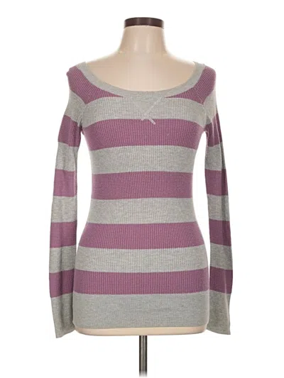 Pre-owned American Eagle Outfitters Long Sleeve T-shirt In Gray