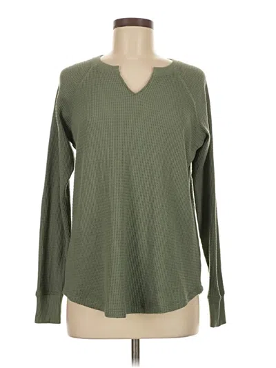 Pre-owned American Eagle Outfitters Long Sleeve T-shirt In Green