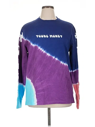 Pre-owned American Eagle Outfitters Long Sleeve T-shirt In Purple