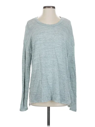 Pre-owned American Eagle Outfitters Long Sleeve T-shirt In Teal