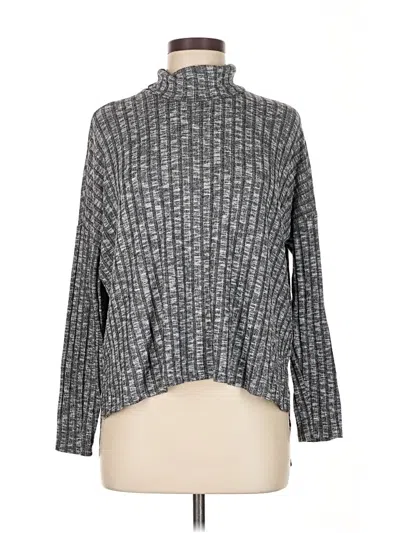 Pre-owned American Eagle Outfitters Long Sleeve Turtleneck In Gray