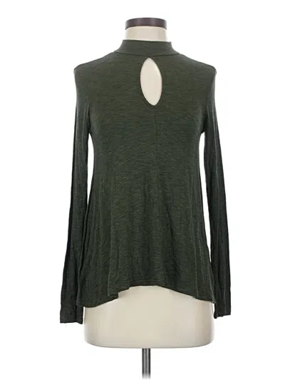 Pre-owned American Eagle Outfitters Long Sleeve Turtleneck In Green
