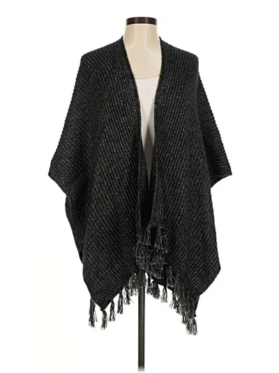 Pre-owned American Eagle Outfitters Poncho In Black