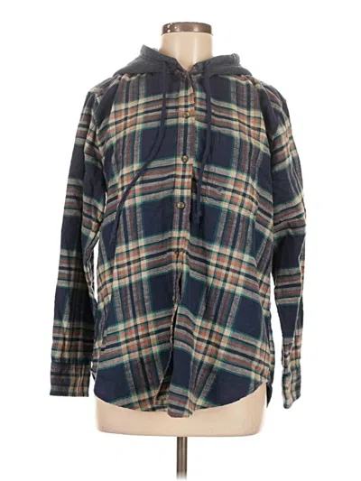Pre-owned American Eagle Outfitters Poncho In Blue