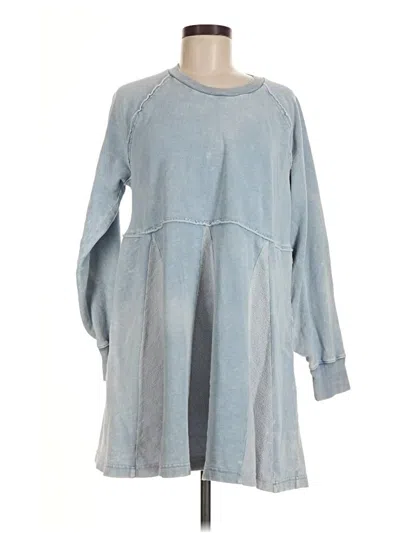 Pre-owned American Eagle Outfitters Poncho In Blue