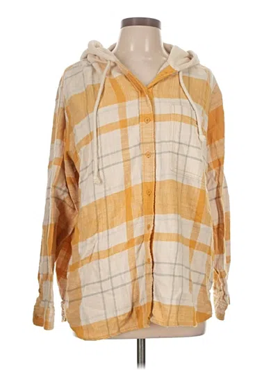 Pre-owned American Eagle Outfitters Poncho In Yellow