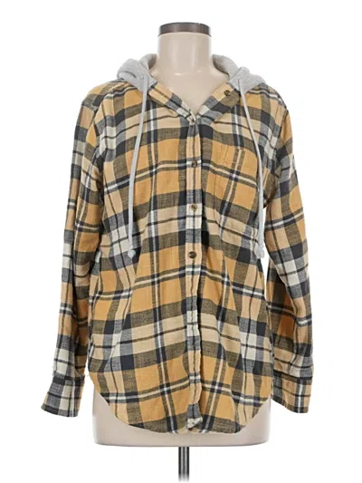 Pre-owned American Eagle Outfitters Poncho In Yellow