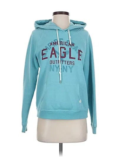 Pre-owned American Eagle Outfitters Pullover Hoodie In Blue