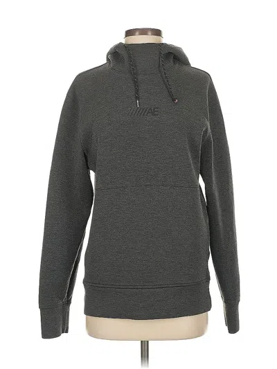 Pre-owned American Eagle Outfitters Pullover Hoodie In Gray