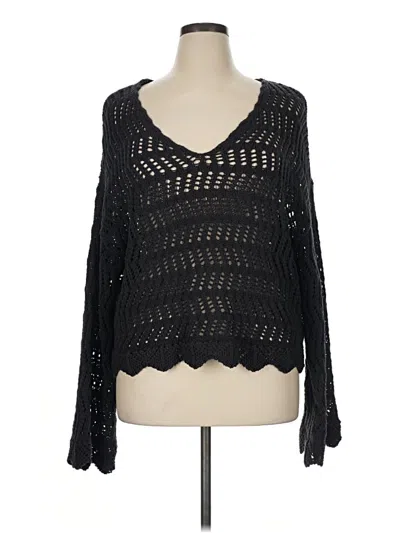 Pre-owned American Eagle Outfitters Pullover Sweater In Black