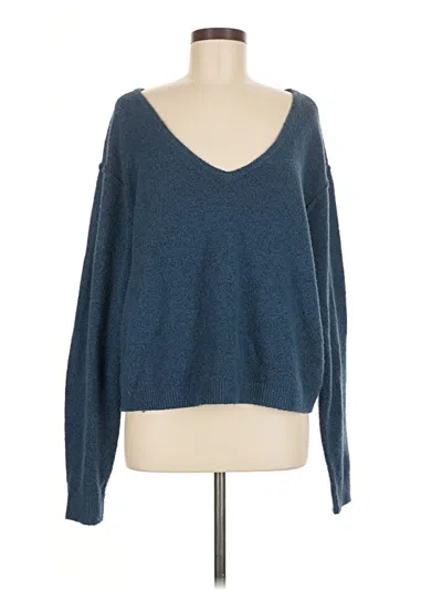 Pre-owned American Eagle Outfitters Pullover Sweater In Blue