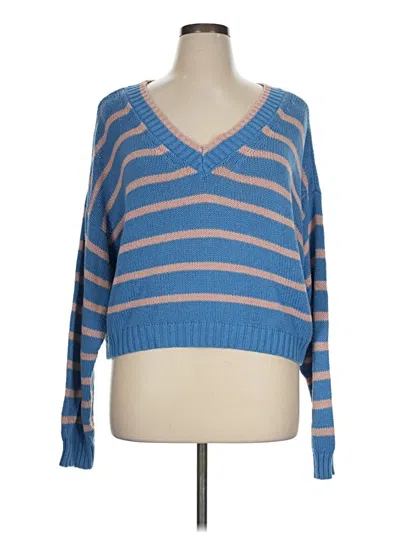 Pre-owned American Eagle Outfitters Pullover Sweater In Blue