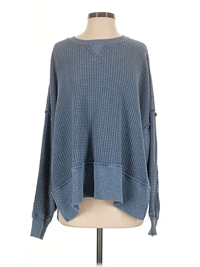 Pre-owned American Eagle Outfitters Pullover Sweater In Blue
