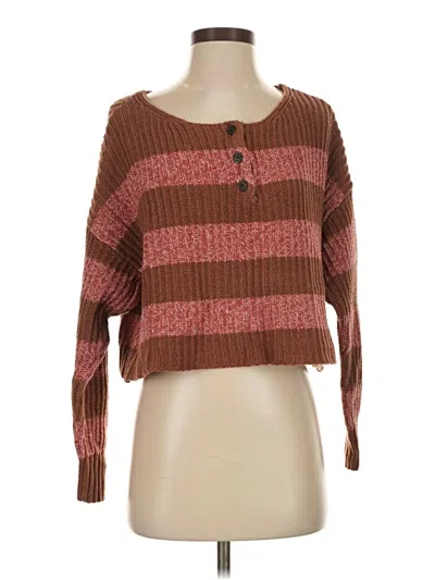 Pre-owned American Eagle Outfitters Pullover Sweater In Brown