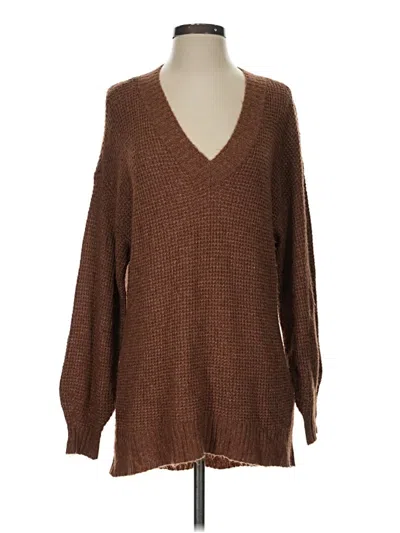 Pre-owned American Eagle Outfitters Pullover Sweater In Brown