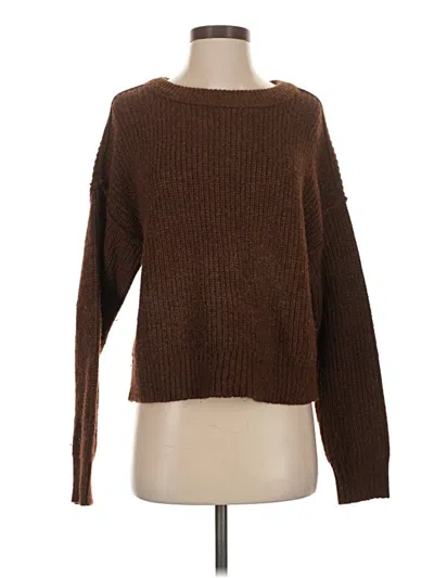 Pre-owned American Eagle Outfitters Pullover Sweater In Brown