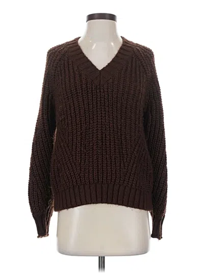 Pre-owned American Eagle Outfitters Pullover Sweater In Brown