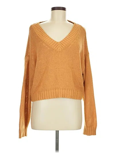 Pre-owned American Eagle Outfitters Pullover Sweater In Brown