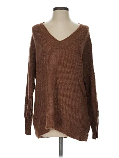 Pre-owned American Eagle Outfitters Pullover Sweater In Brown