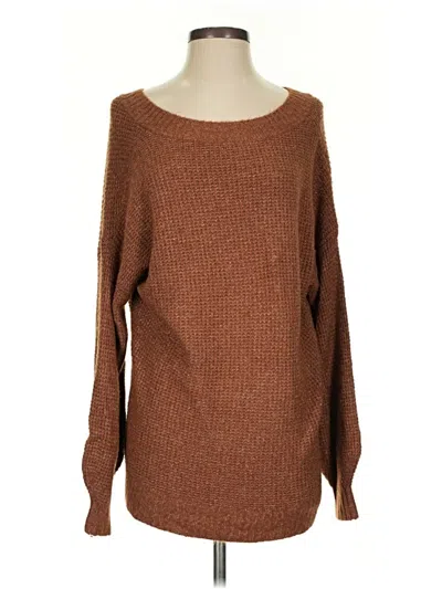 Pre-owned American Eagle Outfitters Pullover Sweater In Brown