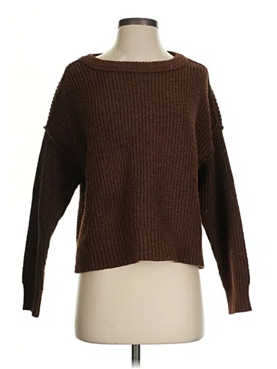 Pre-owned American Eagle Outfitters Pullover Sweater In Brown