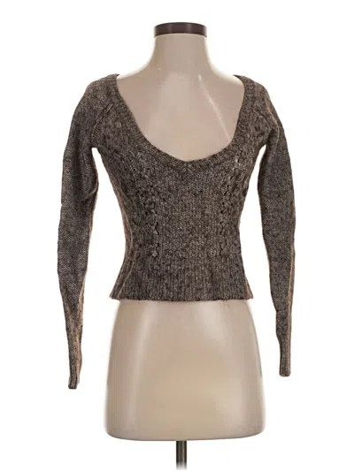 Pre-owned American Eagle Outfitters Pullover Sweater In Brown
