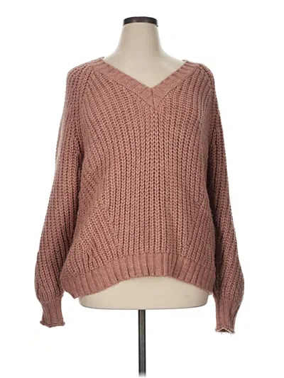 Pre-owned American Eagle Outfitters Pullover Sweater In Brown