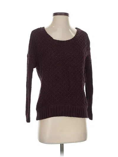Pre-owned American Eagle Outfitters Pullover Sweater In Burgundy