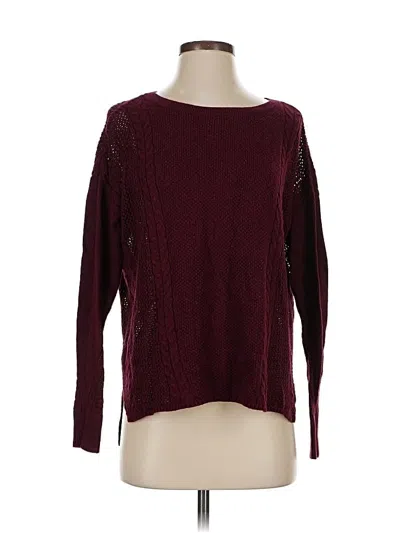 Pre-owned American Eagle Outfitters Pullover Sweater In Burgundy