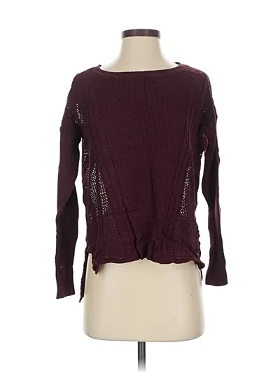 Pre-owned American Eagle Outfitters Pullover Sweater In Burgundy