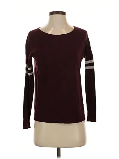 Pre-owned American Eagle Outfitters Pullover Sweater In Burgundy