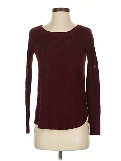 Pre-owned American Eagle Outfitters Pullover Sweater In Burgundy