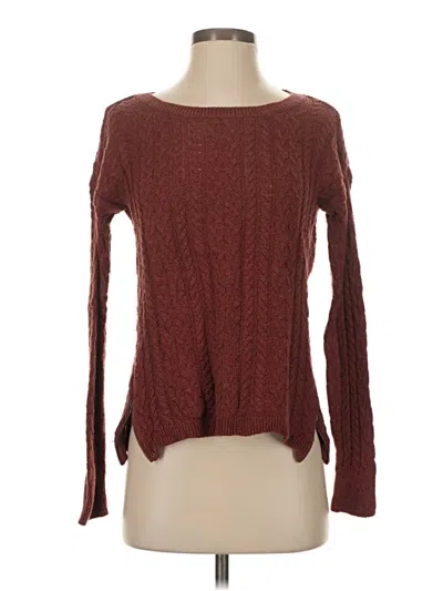 Pre-owned American Eagle Outfitters Pullover Sweater In Burgundy