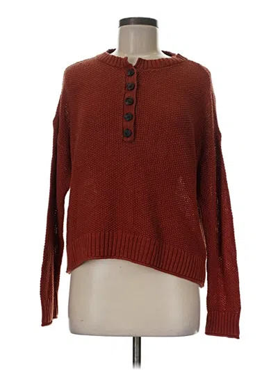 Pre-owned American Eagle Outfitters Pullover Sweater In Burgundy