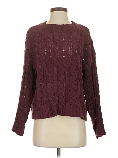 Pre-owned American Eagle Outfitters Pullover Sweater In Burgundy