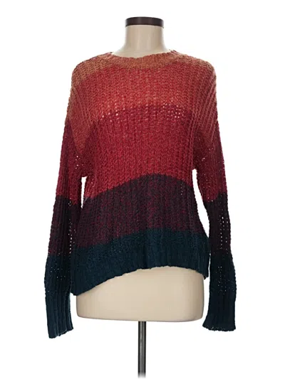 Pre-owned American Eagle Outfitters Pullover Sweater In Burgundy