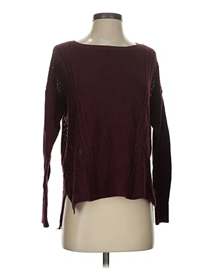 Pre-owned American Eagle Outfitters Pullover Sweater In Burgundy