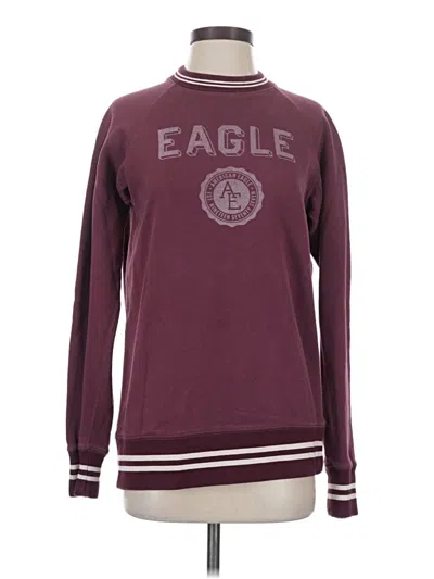 Pre-owned American Eagle Outfitters Pullover Sweater In Burgundy