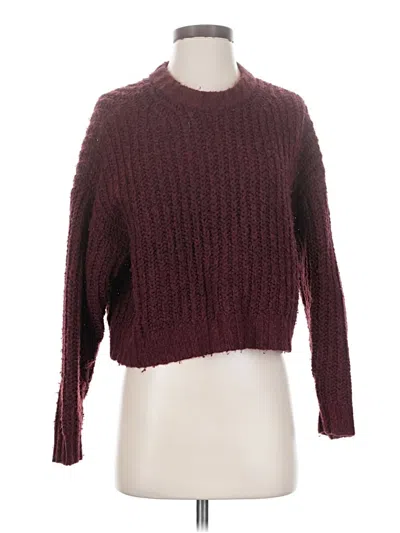 Pre-owned American Eagle Outfitters Pullover Sweater In Burgundy