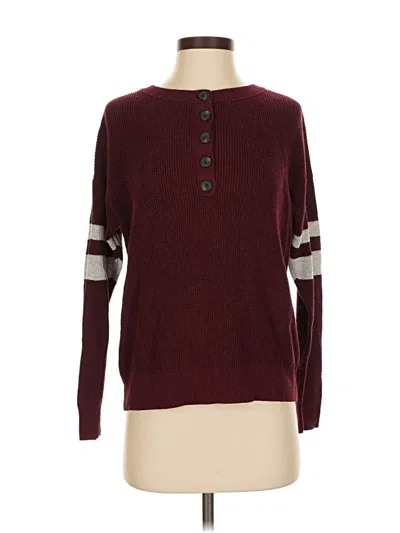 Pre-owned American Eagle Outfitters Pullover Sweater In Burgundy