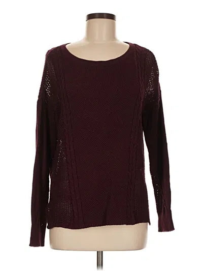 Pre-owned American Eagle Outfitters Pullover Sweater In Burgundy