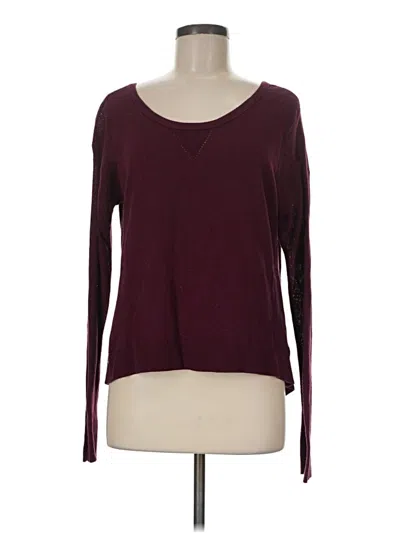 Pre-owned American Eagle Outfitters Pullover Sweater In Burgundy