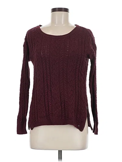 Pre-owned American Eagle Outfitters Pullover Sweater In Burgundy