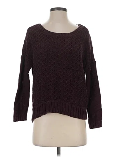 Pre-owned American Eagle Outfitters Pullover Sweater In Burgundy