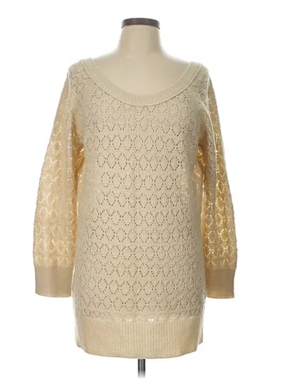 Pre-owned American Eagle Outfitters Pullover Sweater In Gold