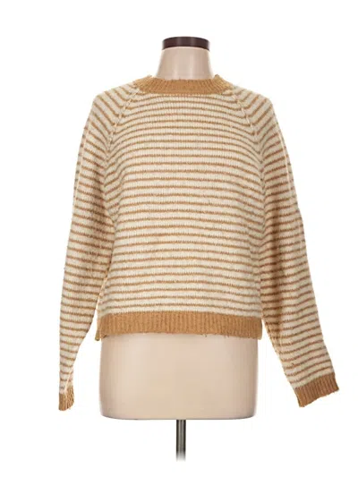 Pre-owned American Eagle Outfitters Pullover Sweater In Gold