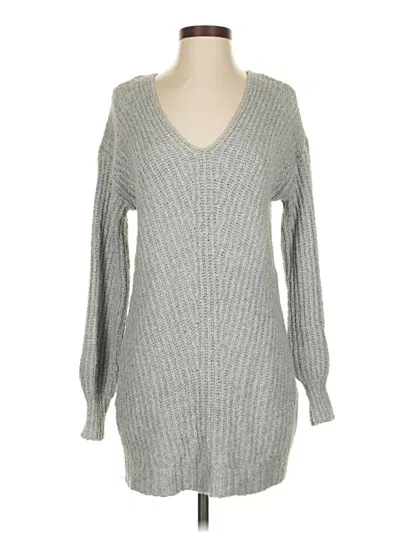 Pre-owned American Eagle Outfitters Pullover Sweater In Gray